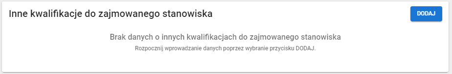 okno z widokiem na usuniętą kwalifikację