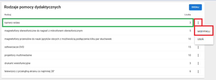okno z widokiem na możliwość modyfikacji skopiowanych danych