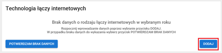 widok Okna Technologii łączy internetowych