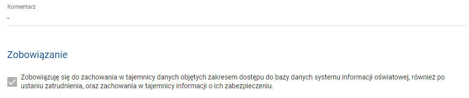 Okno z danymi wniosku, z opcją oznacz jako rozpatrywany nr 3