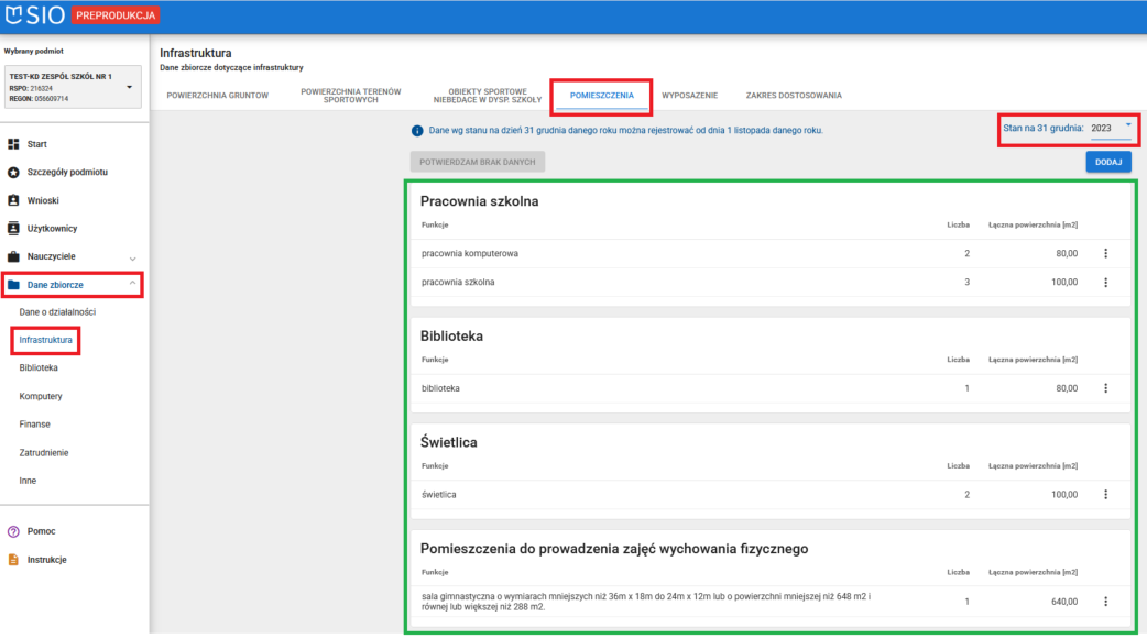 Okno z widokiem na wprowadzone pomieszczenia które mają zostać skopiowane