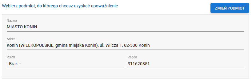 okno z danymi jednostki 