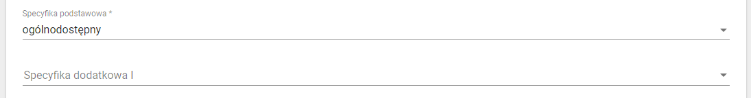 okno z wybraną specyfiką oddziału- ogólnodostępny