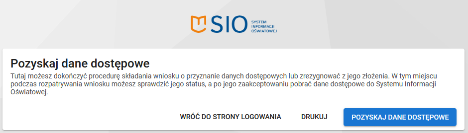 okno pozyskiwania danych