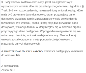 treść maila jak zaakceptowany jest formalnie cz. 2