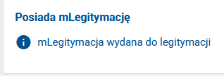 mLegitymacja wydana do legitymacji