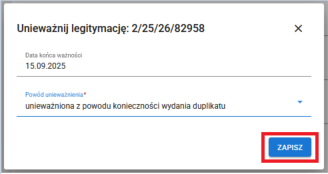 okno z zaznaczonym przyciskiem Zapisz